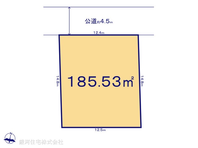 G00395588 神奈川県横浜市港南区上永谷１丁目 土地 4680万円【区画図】