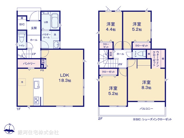G00395664 神奈川県横須賀市浦上台３丁目 新築一戸建て 3990万円【間取図】