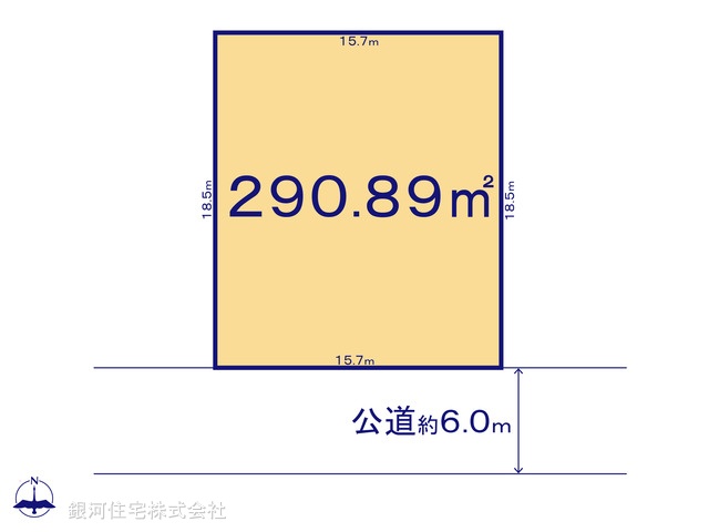 G00395756 千葉県印西市木下東２丁目 土地 1480万円【区画図】