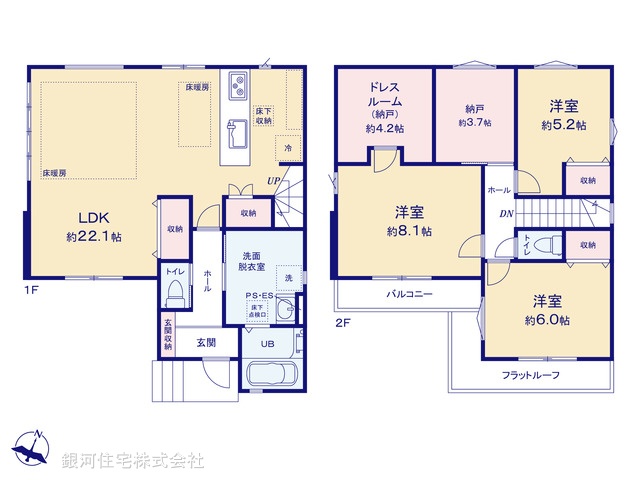 G00395793 千葉県船橋市習志野台８丁目 新築一戸建て 3998万円【間取図】