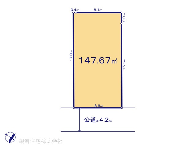 G00395794 神奈川県綾瀬市寺尾中１丁目 土地 2880万円【区画図】