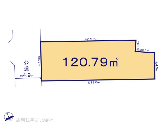 G00395823 東京都武蔵野市吉祥寺南町３丁目 土地 1億3500万円【区画図】