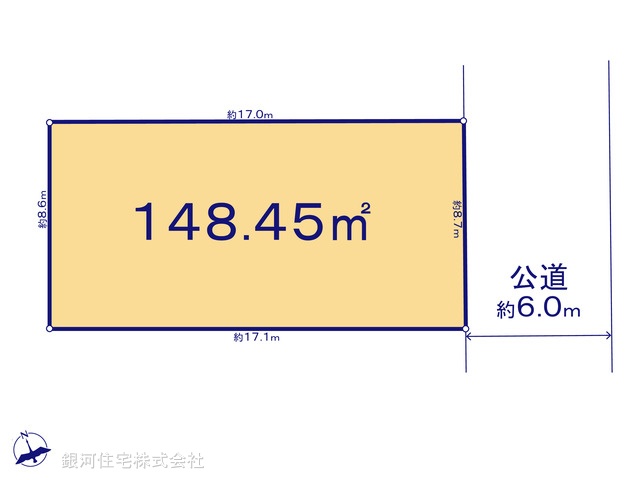 G00395831 千葉県松戸市西馬橋相川町 土地 4699万円【区画図】