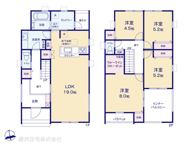 G00395833 埼玉県深谷市本住町 新築一戸建て 3690万円【間取図】