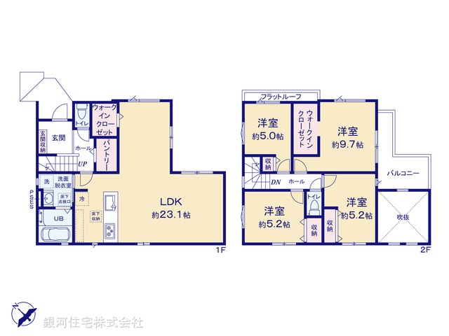 G00395839 千葉県船橋市前原東４丁目 新築一戸建て 6588万円【間取図】