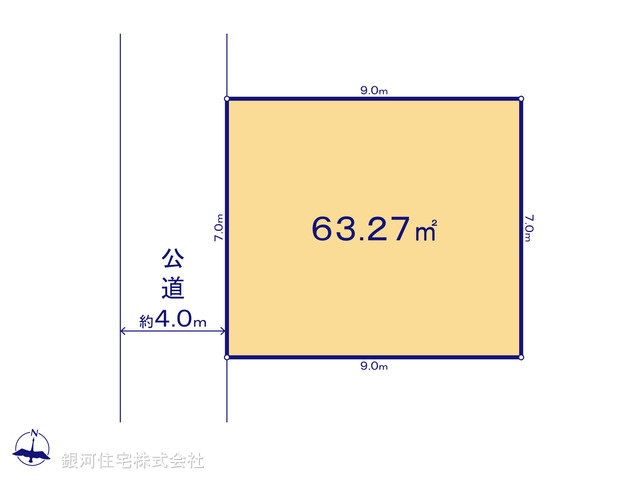 G00395841 埼玉県戸田市川岸２丁目 土地(建築条件付土地) 4210万円【区画図】