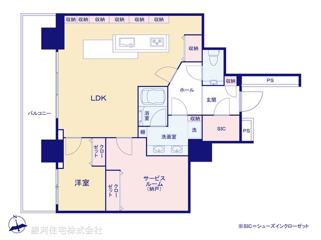 G00395896 東京都港区港南３丁目 中古マンション 1億4500万円【間取図】