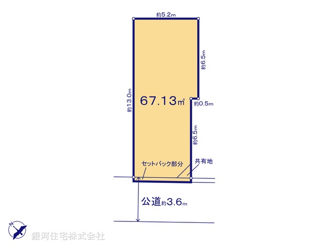 G00395932 神奈川県横浜市中区本牧町２丁目 土地 3780万円【区画図】