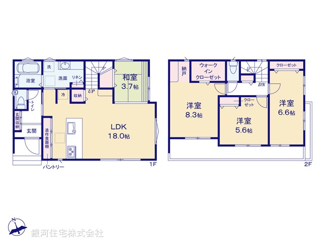 G00395993 埼玉県朝霞市田島２丁目 新築一戸建て 4480万円【間取図】