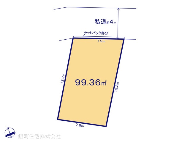 G00396119 千葉県船橋市行田１丁目 土地 3750万円【区画図】