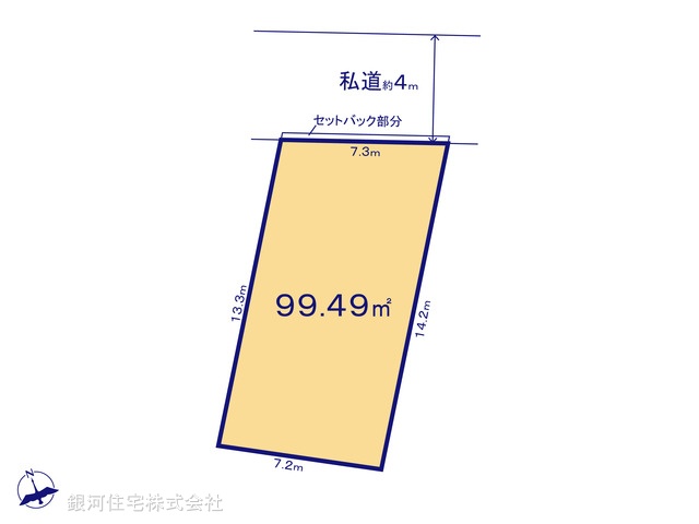 G00396120 千葉県船橋市行田１丁目 土地 3750万円【区画図】