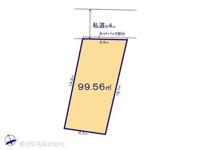 G00396121 千葉県船橋市行田１丁目 土地 3800万円【区画図】