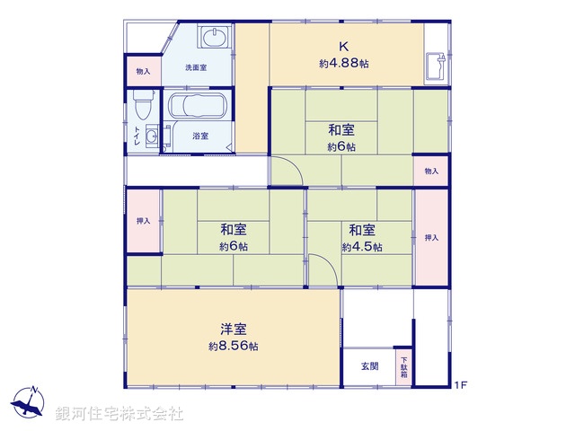 G00396208 埼玉県越谷市相模町７丁目 中古一戸建て 1980万円【間取図】