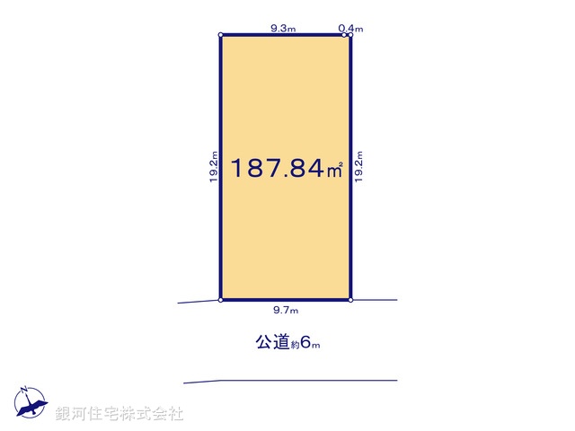G00396236 東京都八王子市兵衛２丁目 土地 4650万円【区画図】