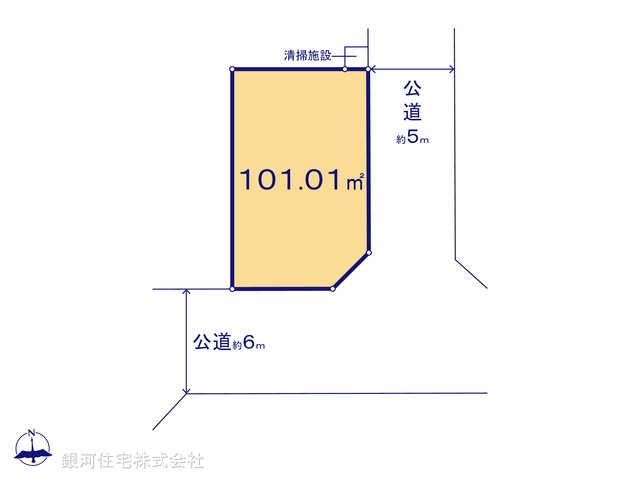 G00396317 千葉県市川市国分２丁目 土地 4790万円【区画図】