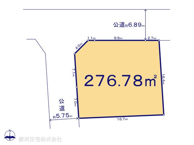 G00396377 千葉県千葉市中央区松波４丁目 土地 1億6000万円【区画図】