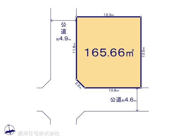 G00396398 神奈川県座間市相武台３丁目 土地 5950万円【区画図】