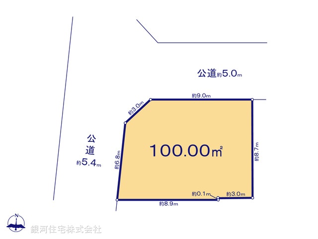 G00396443 東京都杉並区清水３丁目 土地 1億1880万円【区画図】