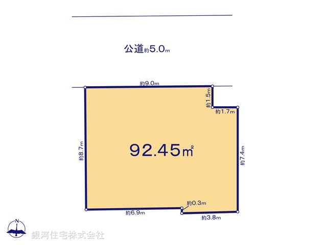 G00396444 東京都杉並区清水３丁目 土地 9880万円【区画図】