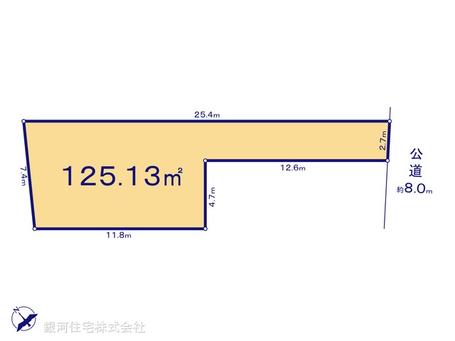 G00396531 東京都府中市四谷３丁目 土地 2999万円【区画図】