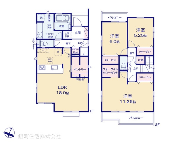 G00396570 埼玉県川越市小仙波町２丁目 新築一戸建て 4890万円【間取図】
