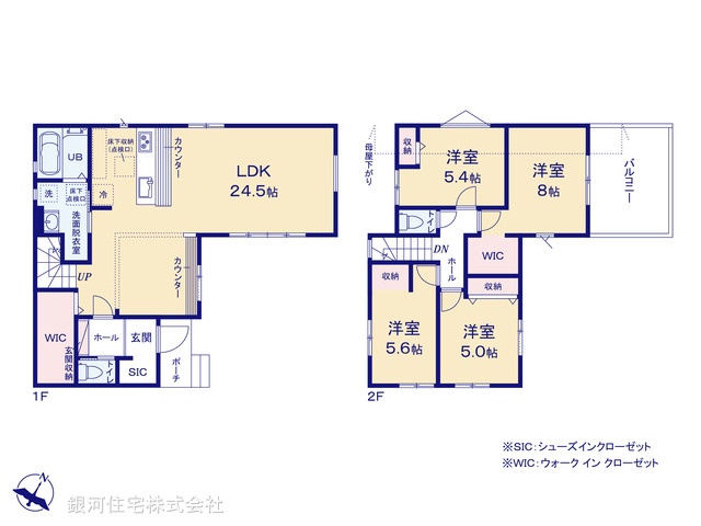 G00396601 千葉県船橋市八木が谷２丁目 新築一戸建て 4199万円【間取図】
