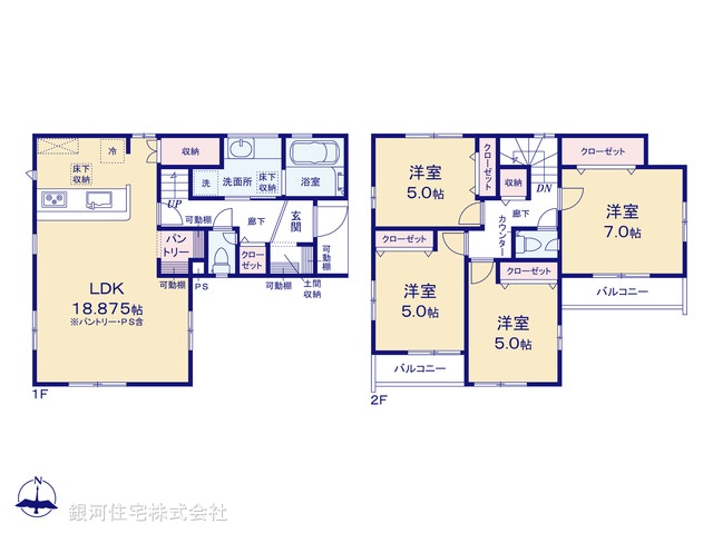 G00396684 千葉県船橋市大穴北４丁目 新築一戸建て 3290万円【間取図】