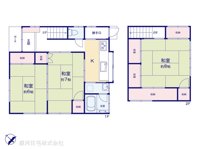 G00396931 千葉県市川市大洲３丁目 中古一戸建て 1280万円【間取図】