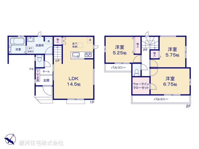 G00396954 埼玉県所沢市大字松郷 新築一戸建て 3290万円【間取図】