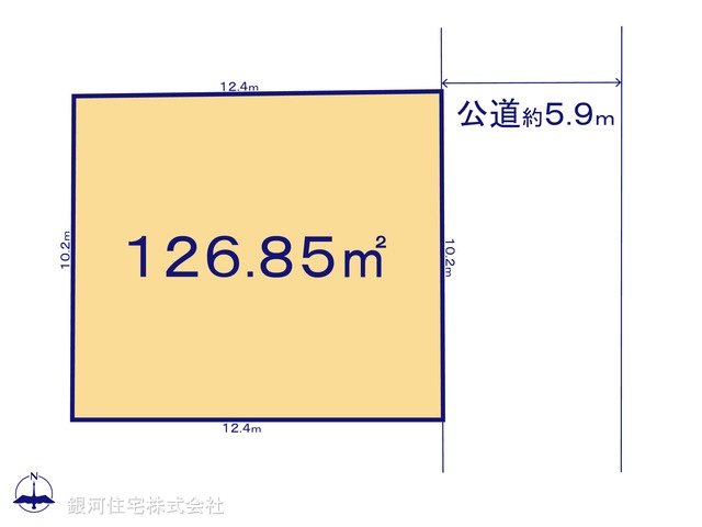 G00396965 千葉県我孫子市湖北台２丁目 土地 1850万円【区画図】
