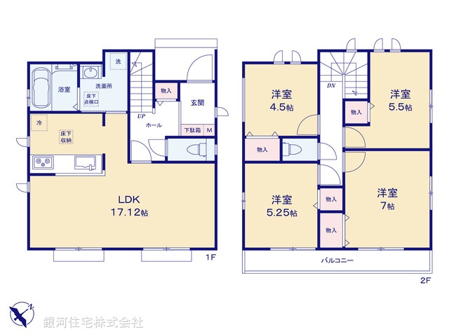 G00397123 埼玉県富士見市鶴瀬東２丁目 新築一戸建て 4490万円【間取図】