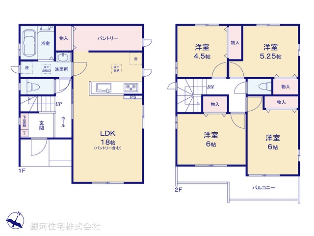 G00397138 埼玉県さいたま市北区奈良町 新築一戸建て 4890万円【間取図】