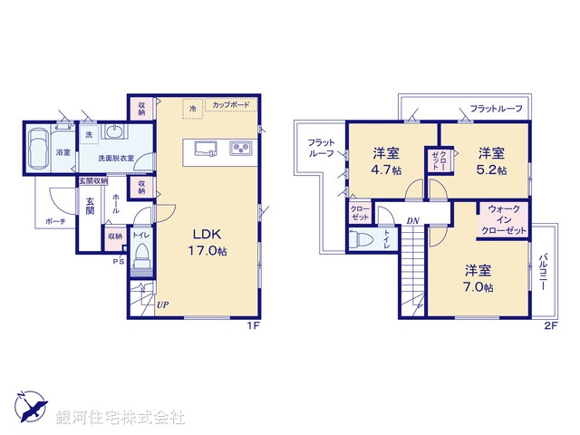 G00397147 東京都武蔵村山市三ツ木１丁目 新築一戸建て 3490万円【間取図】