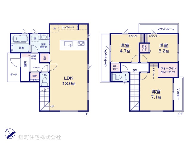 G00397148 東京都武蔵村山市三ツ木１丁目 新築一戸建て 3490万円【間取図】