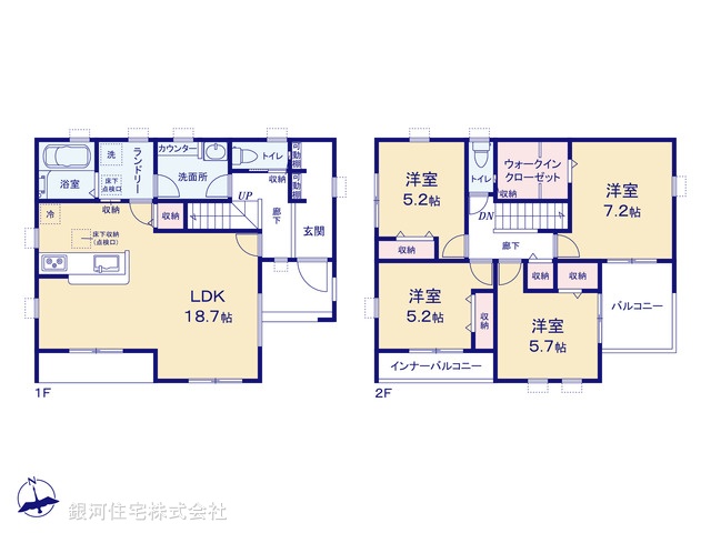 G00397182 埼玉県蓮田市椿山４丁目 新築一戸建て 4580万円【間取図】