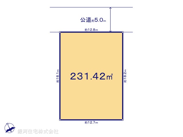 G00397203 神奈川県鎌倉市七里ガ浜東２丁目 土地 8490万円【区画図】