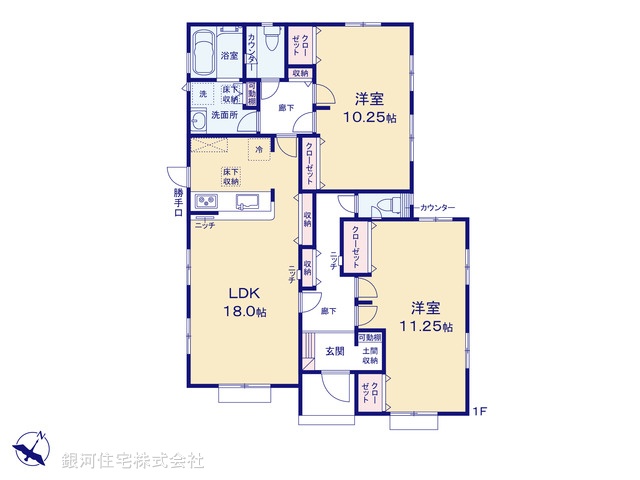 G00397268 埼玉県比企郡吉見町大字久保田 新築一戸建て 3090万円【間取図】