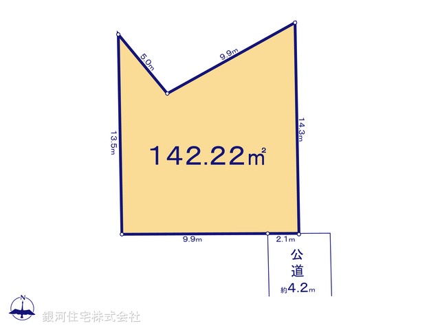 G00397304 埼玉県川越市今成４丁目 土地 1690万円【区画図】