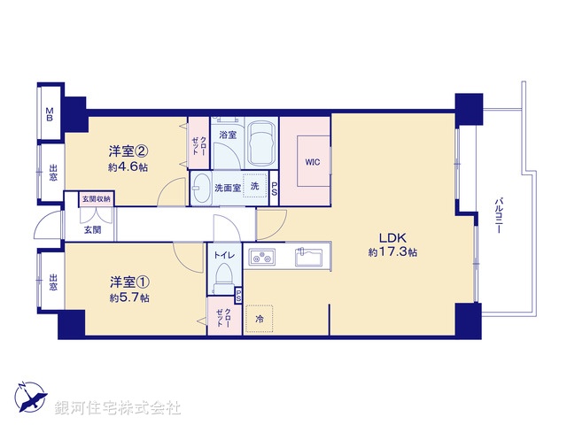 G00397377 埼玉県さいたま市南区文蔵５丁目 中古マンション 2680万円【間取図】