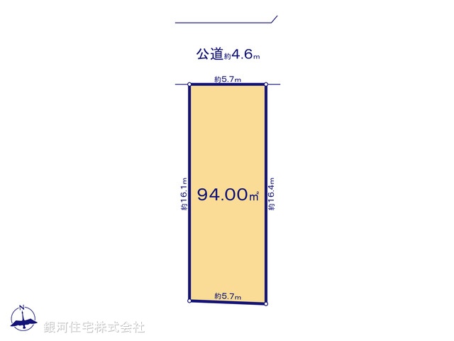 G00397414 神奈川県藤沢市亀井野 土地 2980万円【区画図】