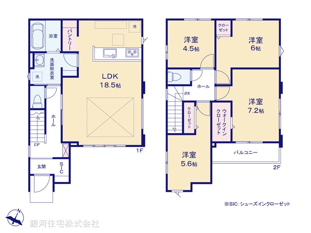 G00397421 千葉県白井市冨士 新築一戸建て 3498万円【間取図】