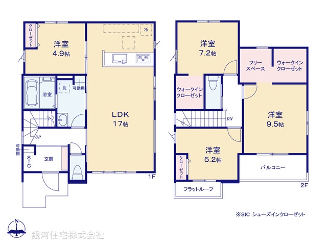 G00397425 千葉県船橋市馬込町 新築一戸建て 4298万円【間取図】