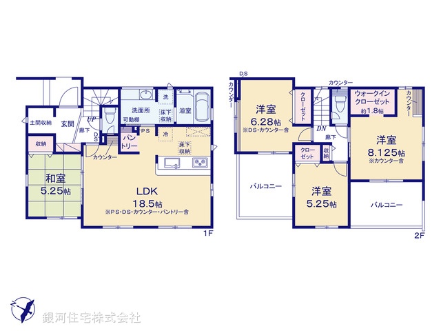G00397431 千葉県船橋市飯山満町３丁目 新築一戸建て 4980万円【間取図】