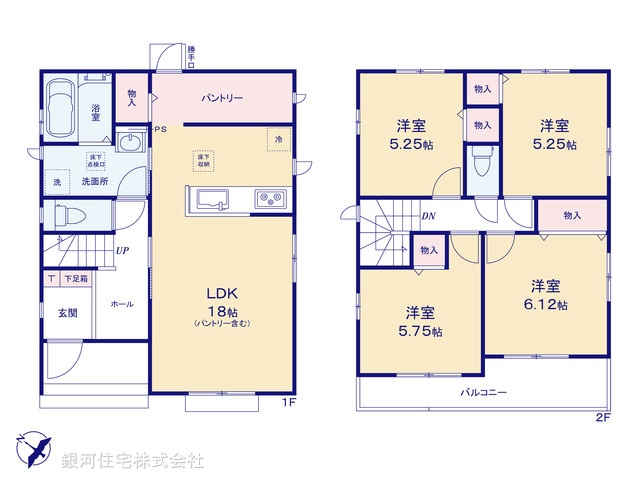 G00397441 千葉県千葉市若葉区千城台北１丁目 新築一戸建て 3290万円【間取図】