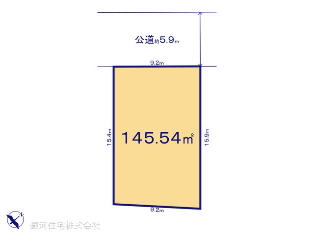 G00397466 千葉県柏市しいの木台２丁目 土地 2750万円【区画図】