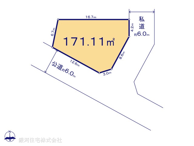 G00397484 東京都西多摩郡瑞穂町大字高根 土地(建築条件付土地) 1980万円【区画図】