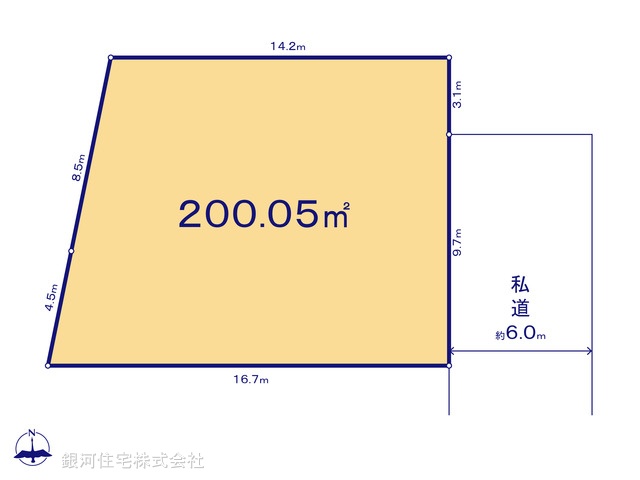 G00397485 東京都西多摩郡瑞穂町大字高根 土地(建築条件付土地) 2080万円【区画図】