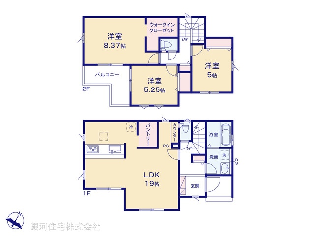 G00397504 埼玉県入間市高倉５丁目 新築一戸建て 3499万円【間取図】