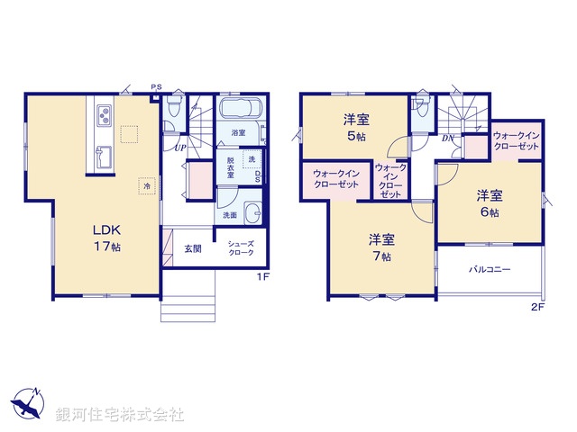 G00397509 埼玉県入間市高倉５丁目 新築一戸建て 3499万円【間取図】