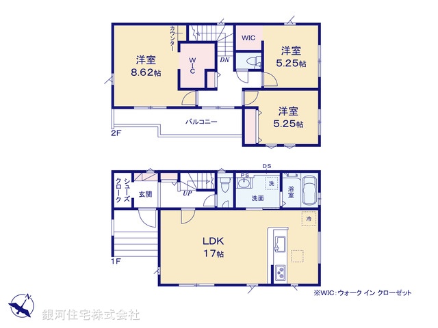 G00397513 埼玉県入間市高倉５丁目 新築一戸建て 3399万円【間取図】